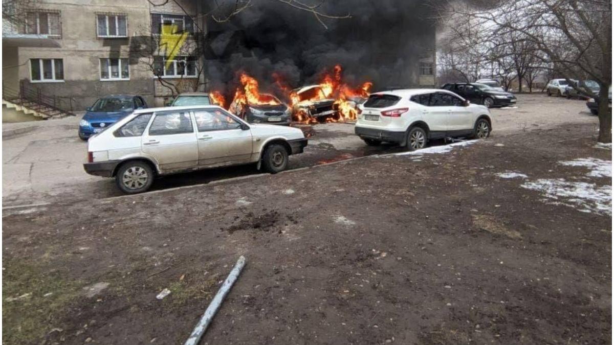 centrul orasului harkov bombardat rusi