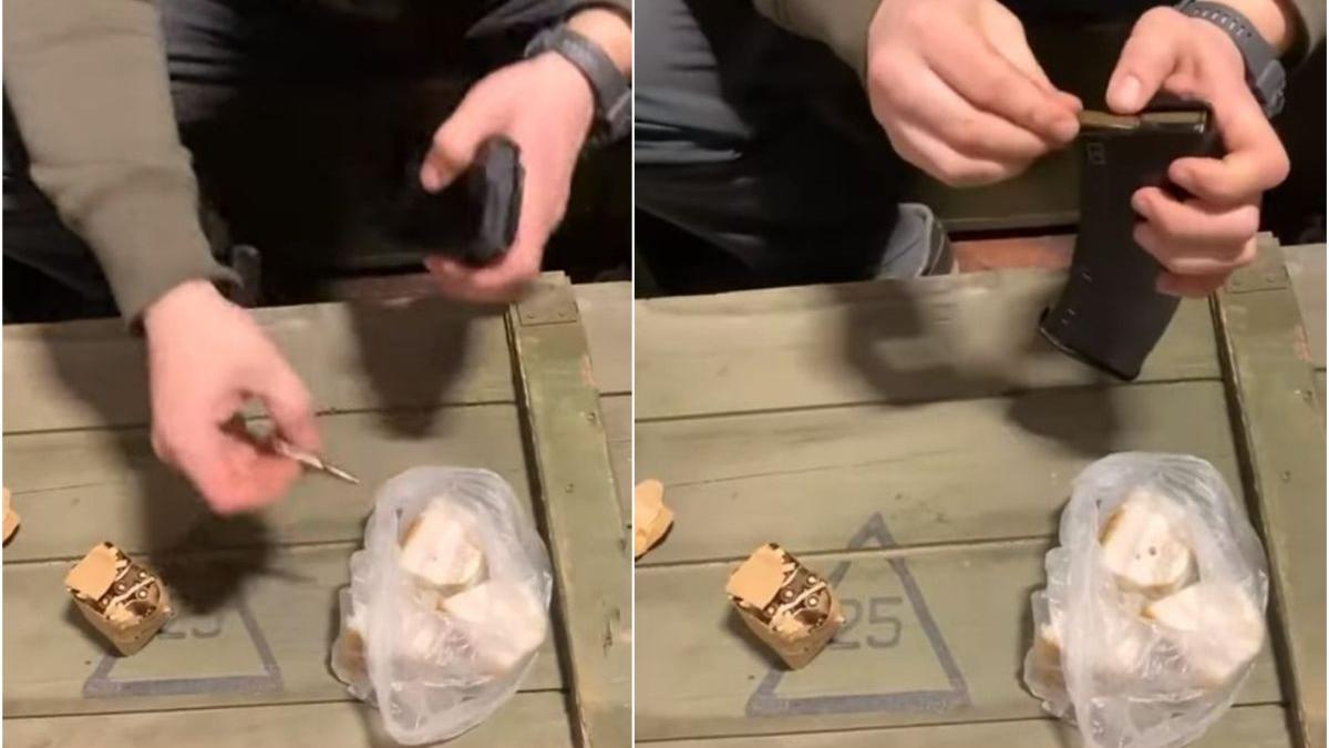 soldati ucraineni ungere gloante grasime porc lupta ceceni