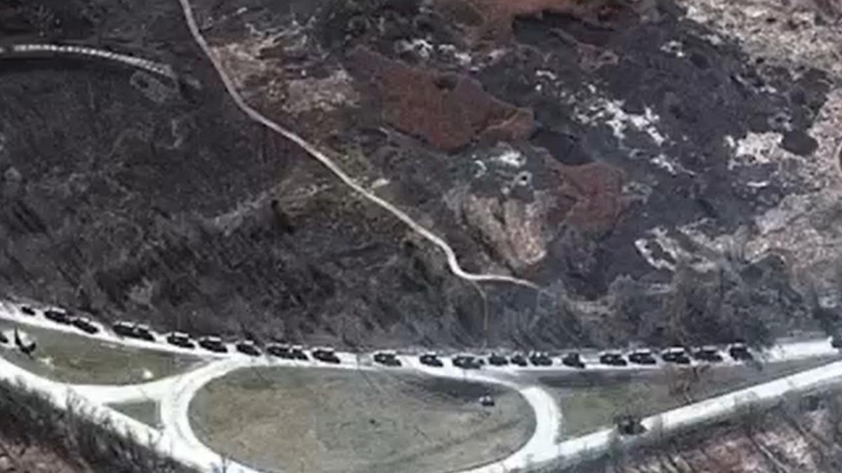 convoi militar rusia kiev incendiat armata ucraina