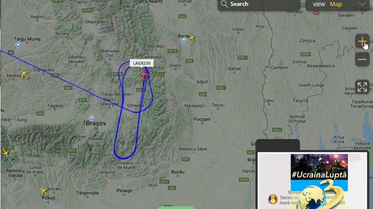 avion militar american transport survol romania brasov