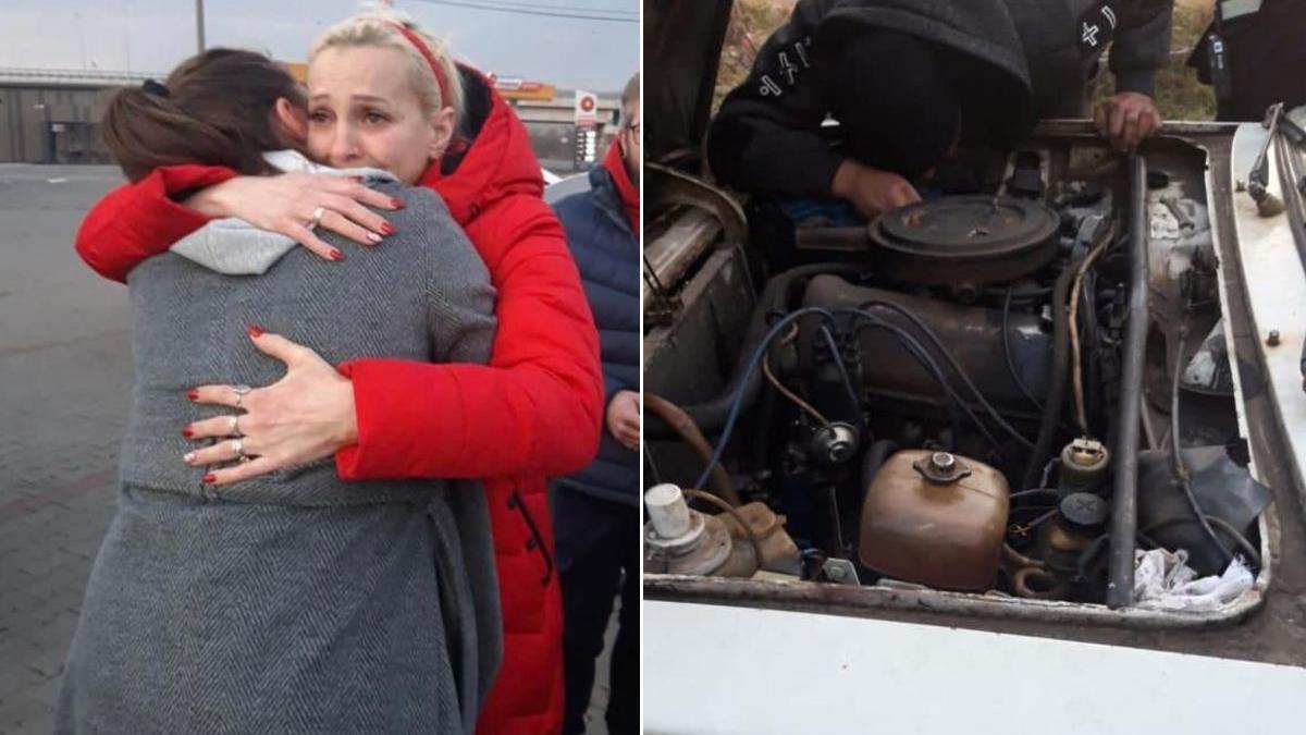 politisti sebes reparat masina refugiati ucraineni deficiente auz