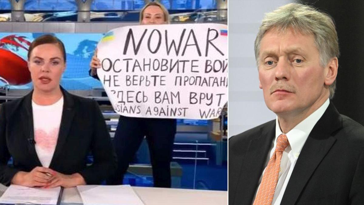 marina ovsiannikova dmitri peskov mesaje anti razboi