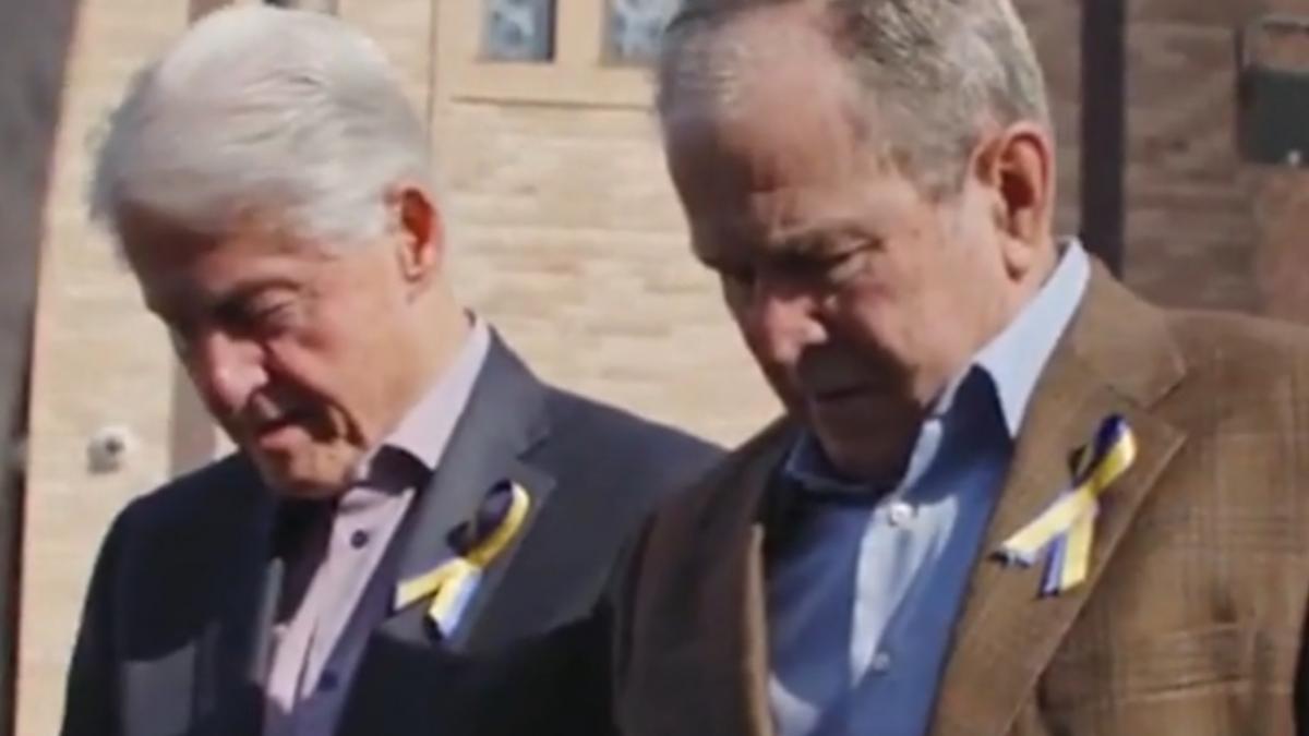 george w bush si bill clinton vizita biserica ucraineana chicago