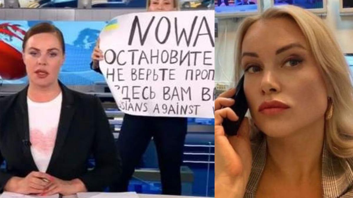 jurnalista marina ovsiannikova mesaj popor rus razboi rusia ucraina