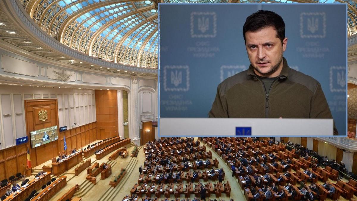 volodimir zelenski ar putea sa vorbeasca in parlamentul romaniei