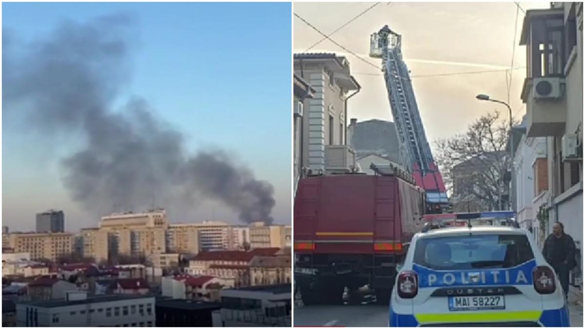 incendiu puternic strada horatiu casa sectorul 1 flacari pompieri