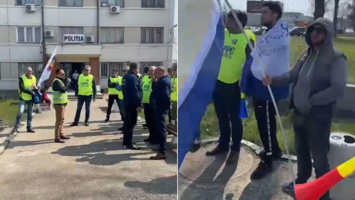 politisti mangalia protest sef ameninta sotii ora sport