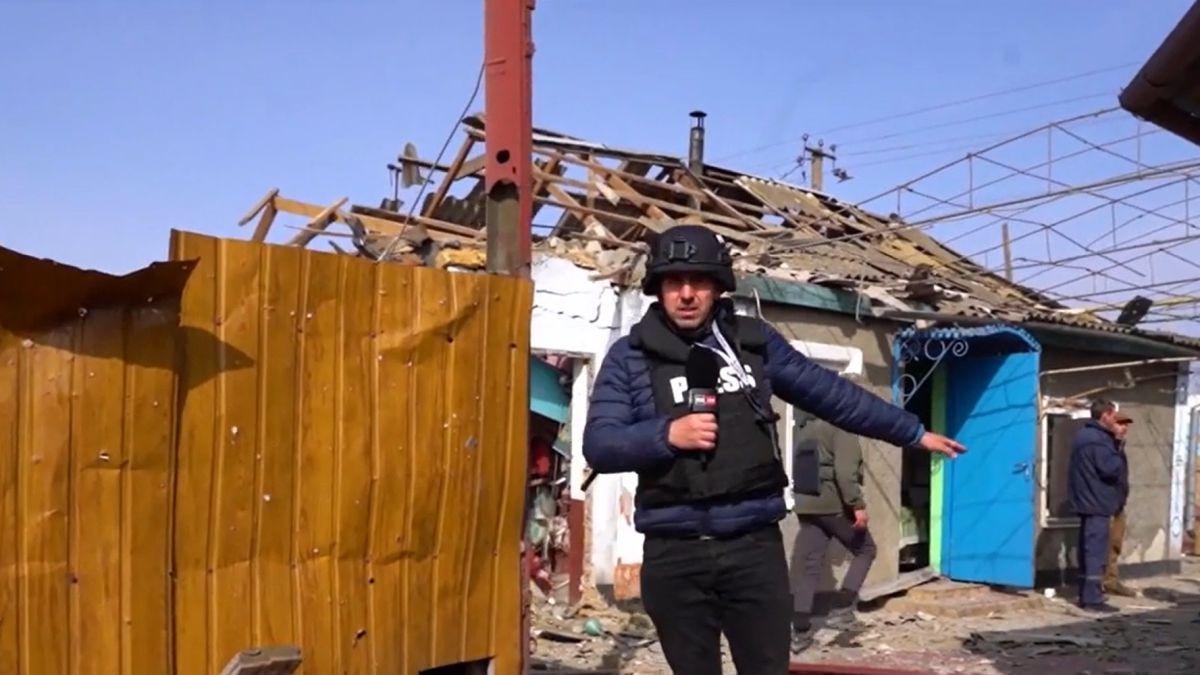 echipa antena 3 surprinsa atac ucraina imagini sate bombardate rusi ucraina