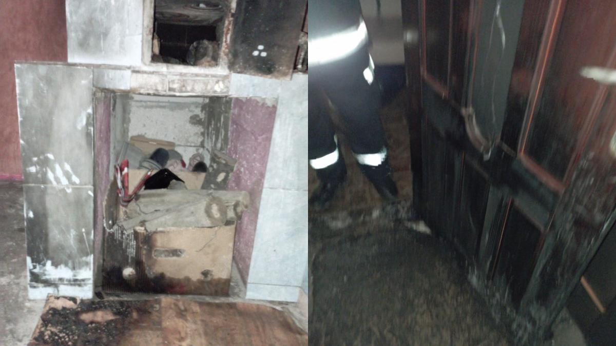 trei copii arsuri grave incendiu soba