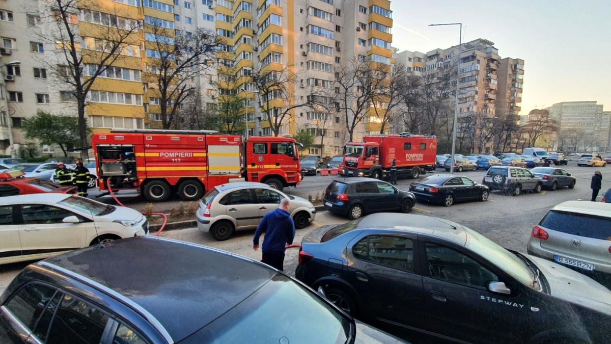 incendiu bloc doamna ghica capitala trafic restrictionat