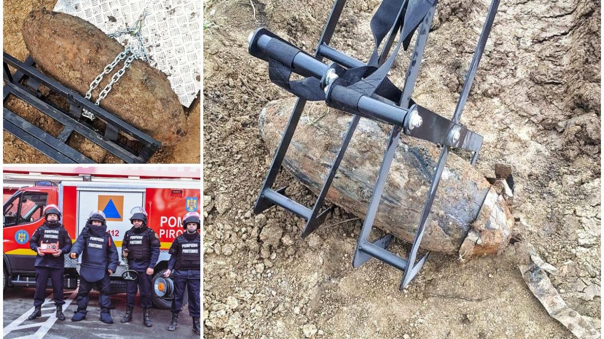 doua bombe de aviatie descoperite intr o localitate din timis