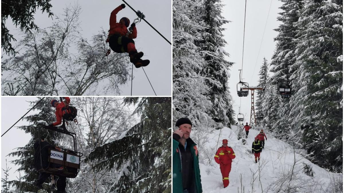 turisti blocati telescaun vatra dornei