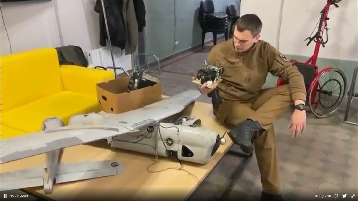 drona ruseasca desfacuta ucraineni lipita banda adeziva