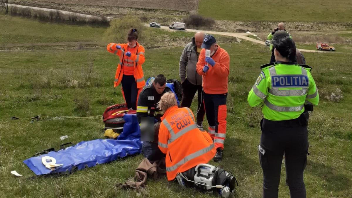 tanar cazut parapanta cluj napoca