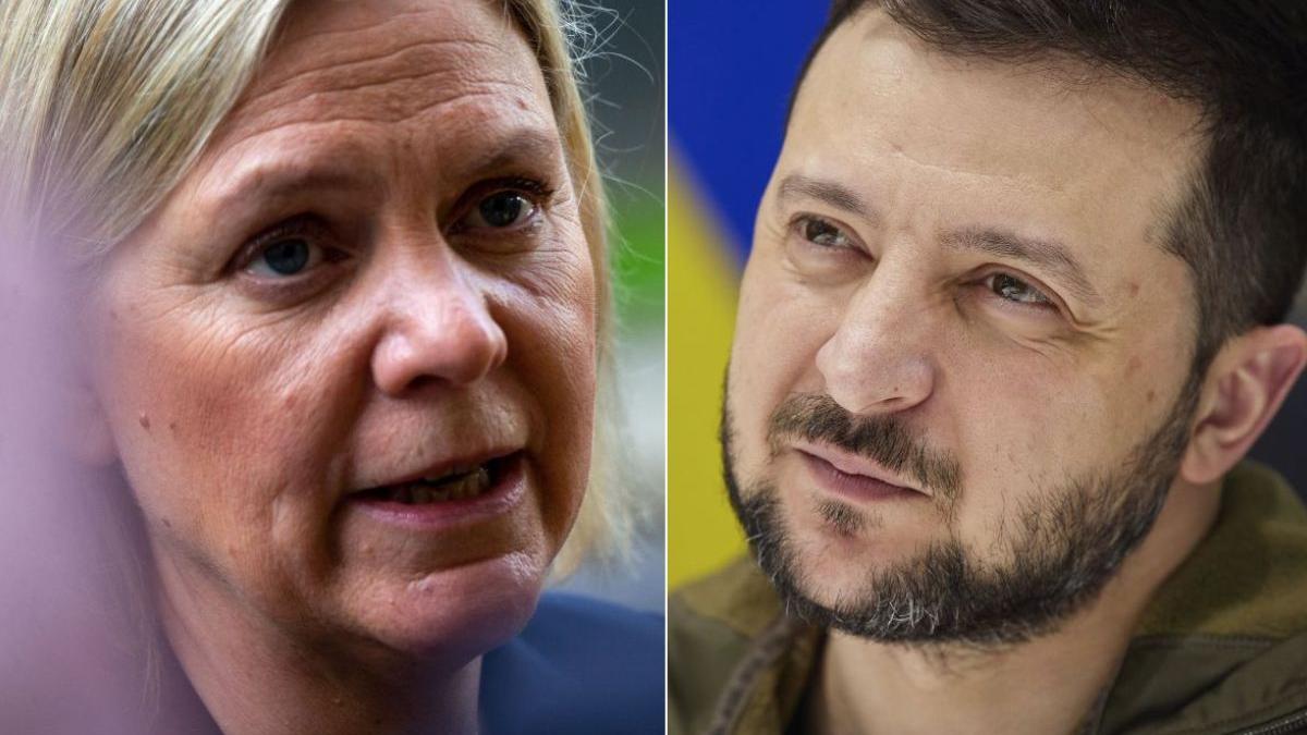 volodimir zelenski magdalena andersson aderare ucraina ue