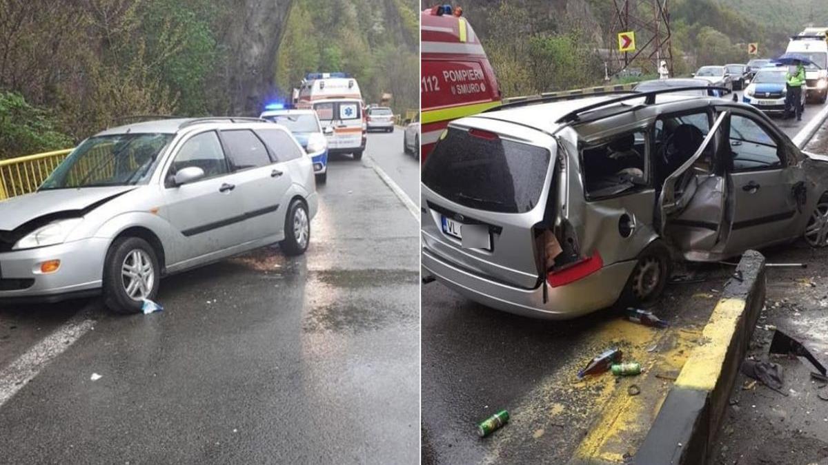 oameni incarcerati masina accident calimanesti valea oltului