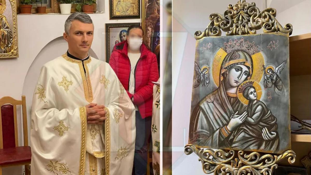 minune preot iasi icoana sculptata maica domnului crapata