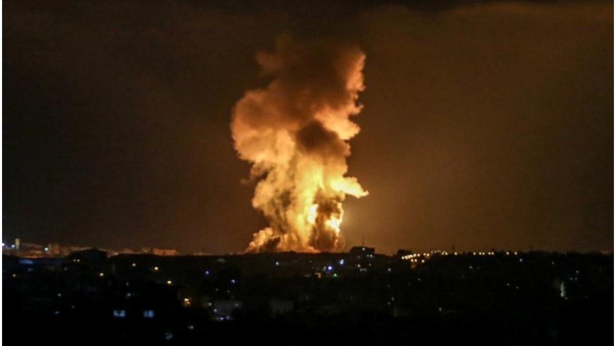 israel atac aerian centru fasia gaza racheta lovit casa sud tara