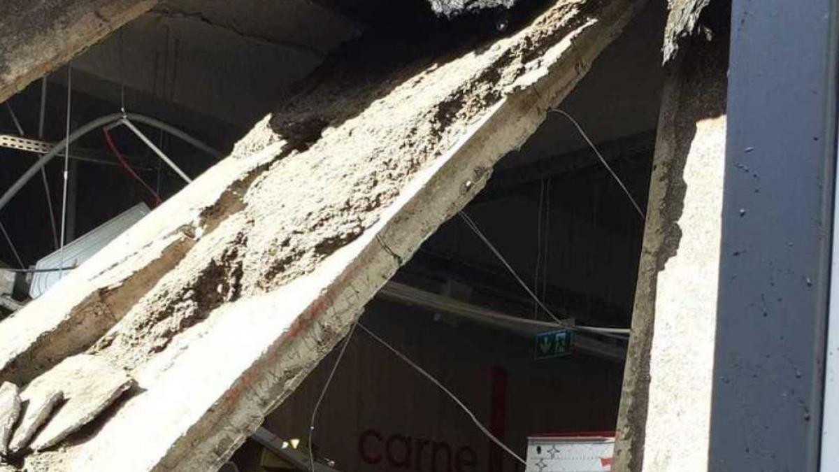 tavanul unui supermarket din turda s a prabusit nu sunt victime