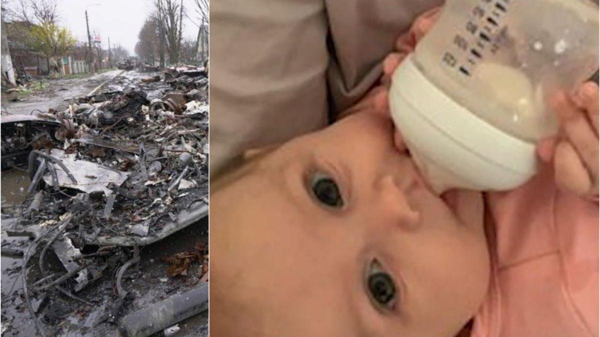 primele imagini bebelus trei luni ucraina ucis racheta ruseasca