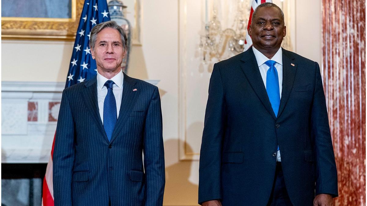 secretar stat sua antony blinken secretar american aparare lloyd austin vizita kiev zelenski