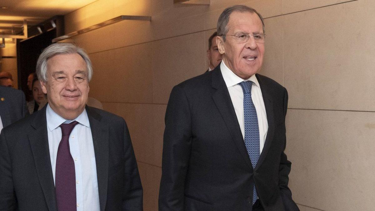 serghei lavrov antonio guterres vladimir putin rusia ucraina moscova