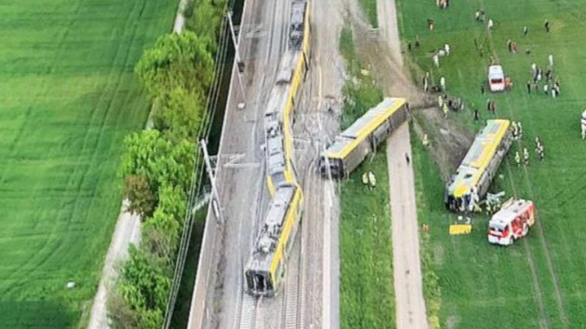 accident cumplit langa viena tren deraiat o persoana a murit