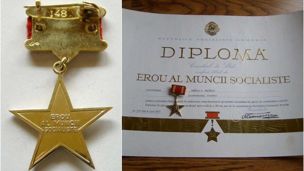 satmarean vanzare ebay decoratii date de nicolae ceausescu