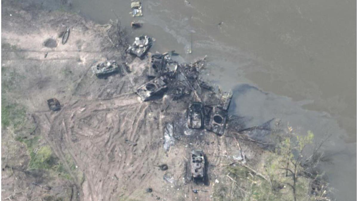 rusi facut ras travesare rauri ucraina numar impresionat echipamente pierdute