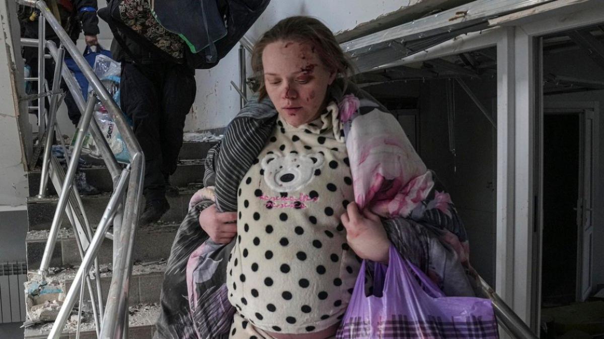 femeie insarcinata virala internet mariupol