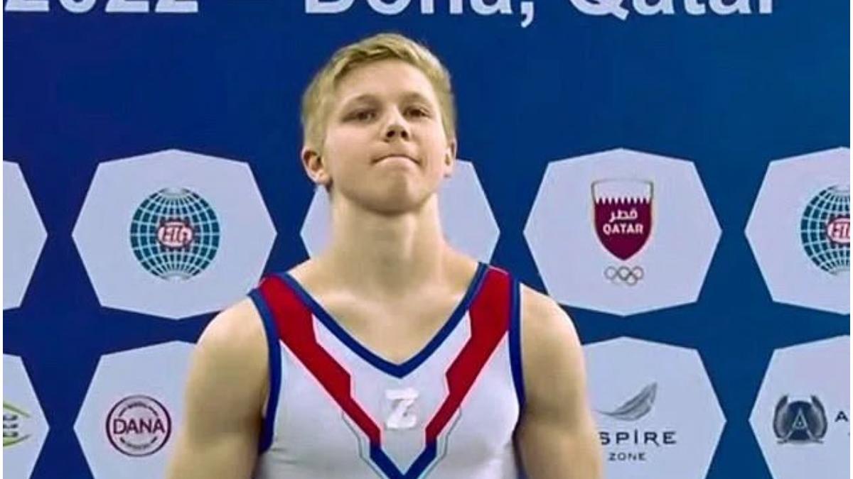 gimnas rus purtat simbol pro razboi cupa mondiala ucrainean aflat pedeapsa