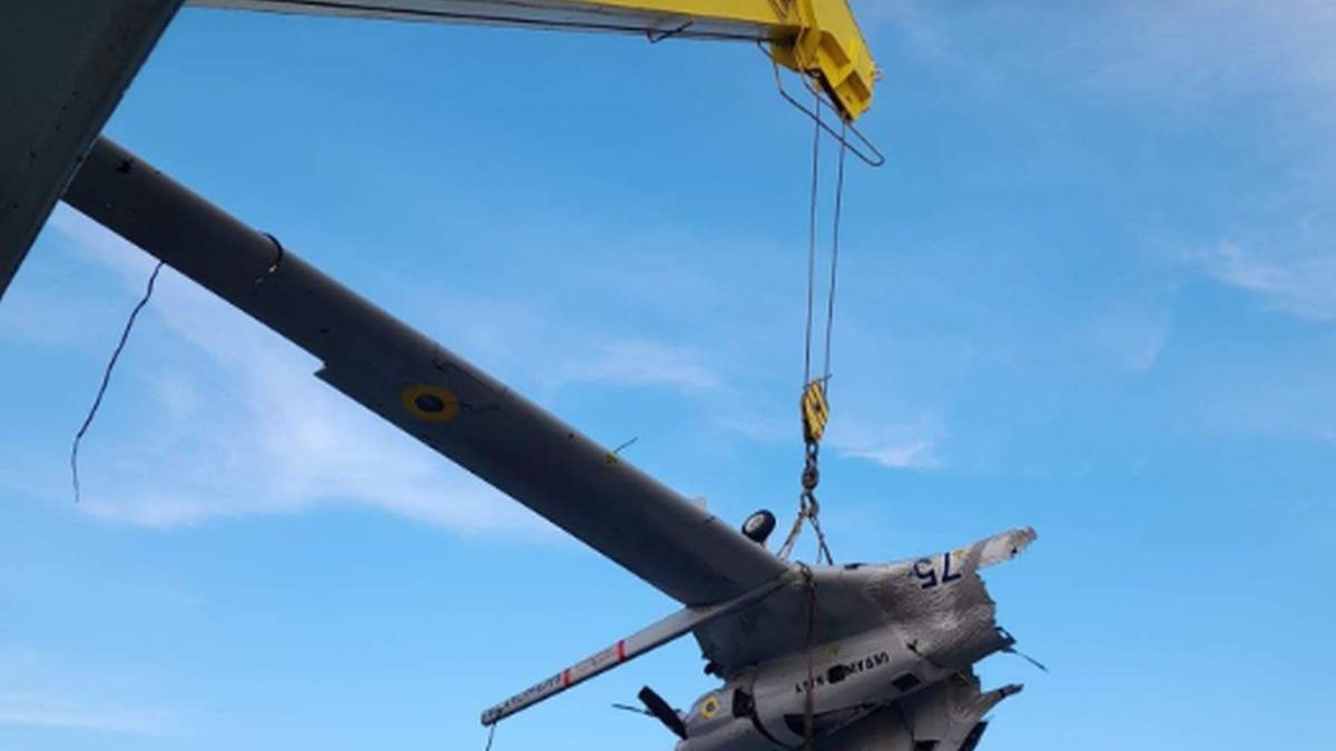 drona ucraineana prabusita in mare sulina