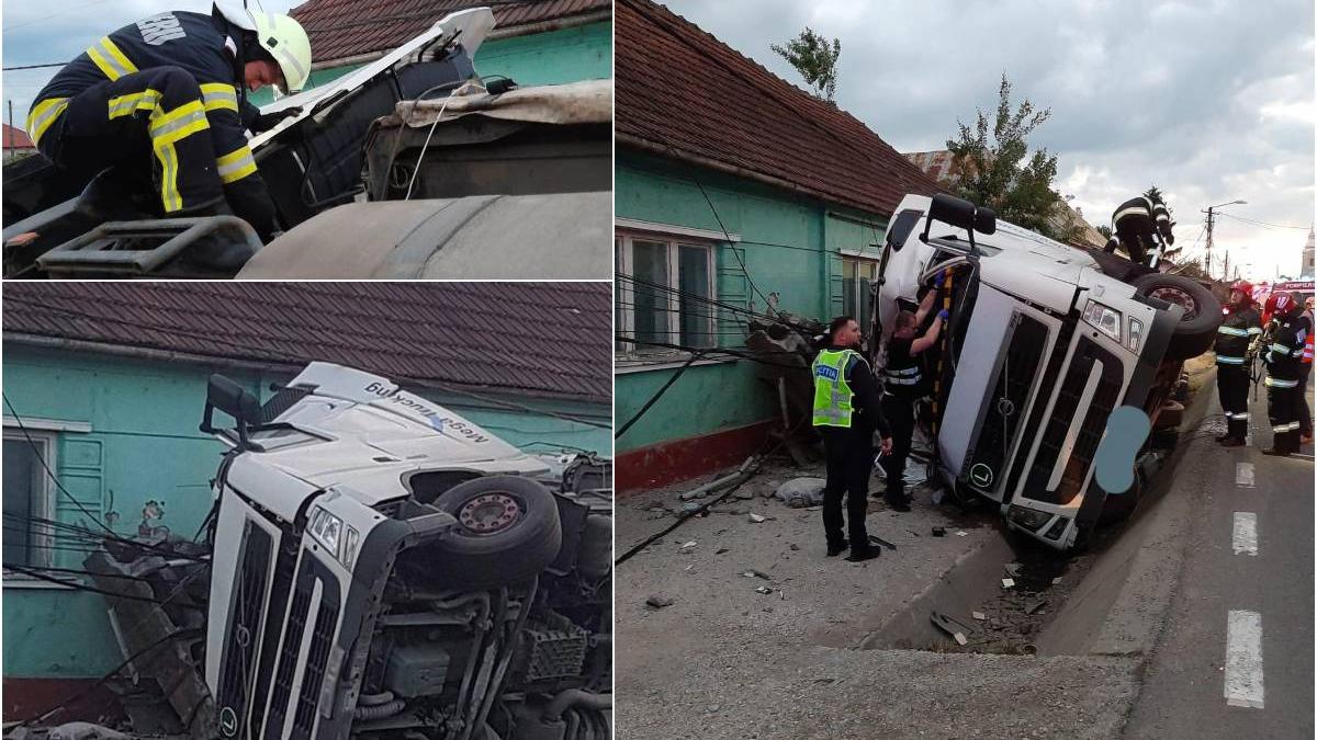 maramures sofer beat tir strivit barbat trotuar daramat stalpi electricitate