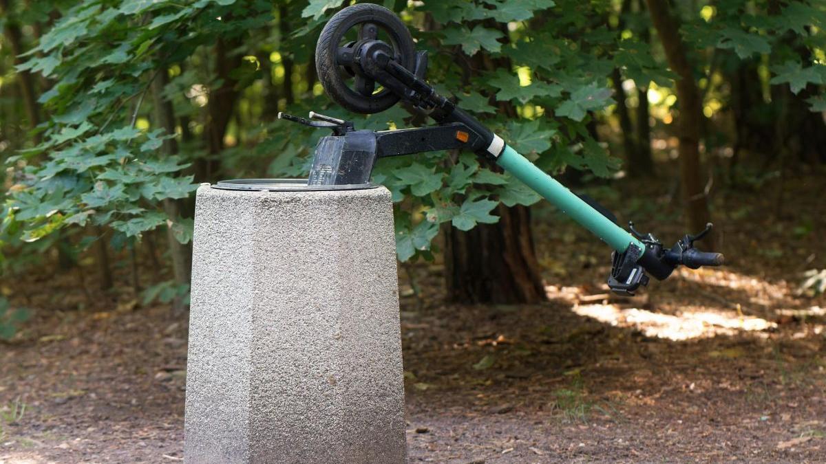 fetita spulberata adolescent trotineta electrica