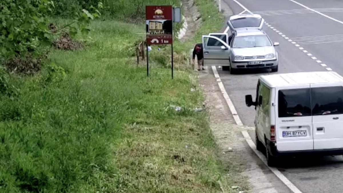 masina confiscata soferul aruncat gunoi drum judetean bihor