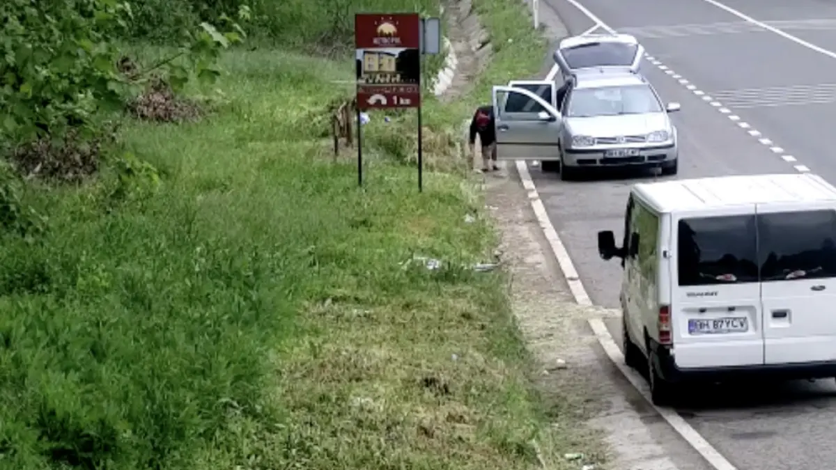 masina confiscata soferul aruncat gunoi drum judetean bihor