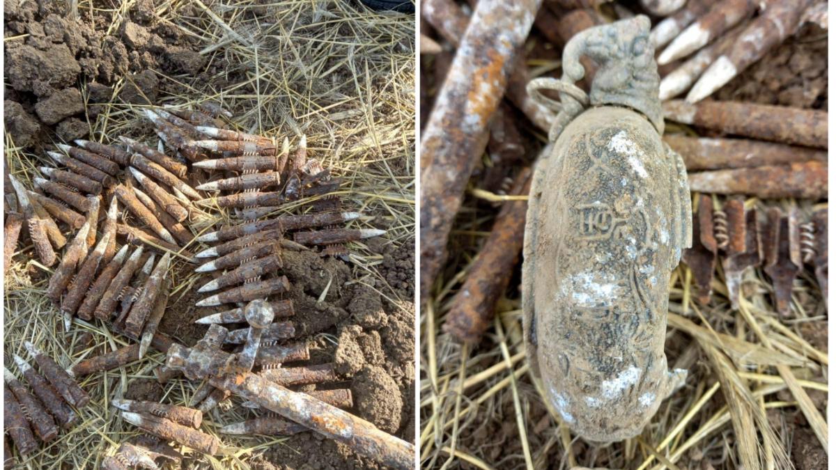 230 cartuse grenade descoperite cimitir eroi razboi constanta