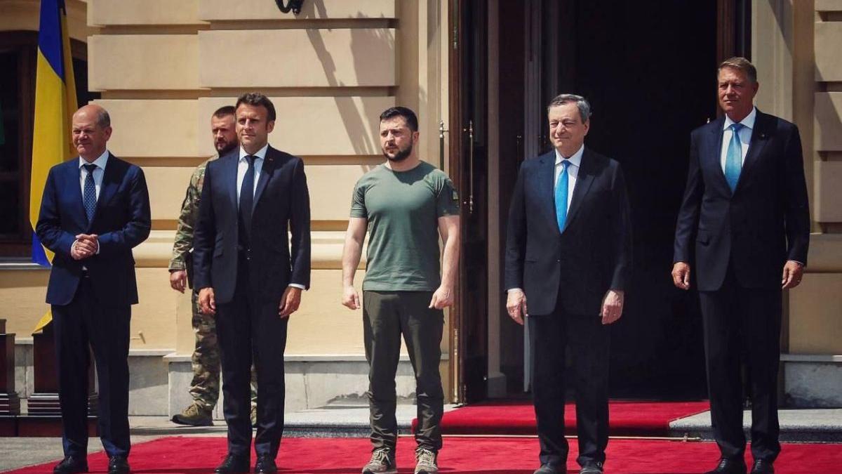 iohannis draghi scholz macron zelenski poza grup