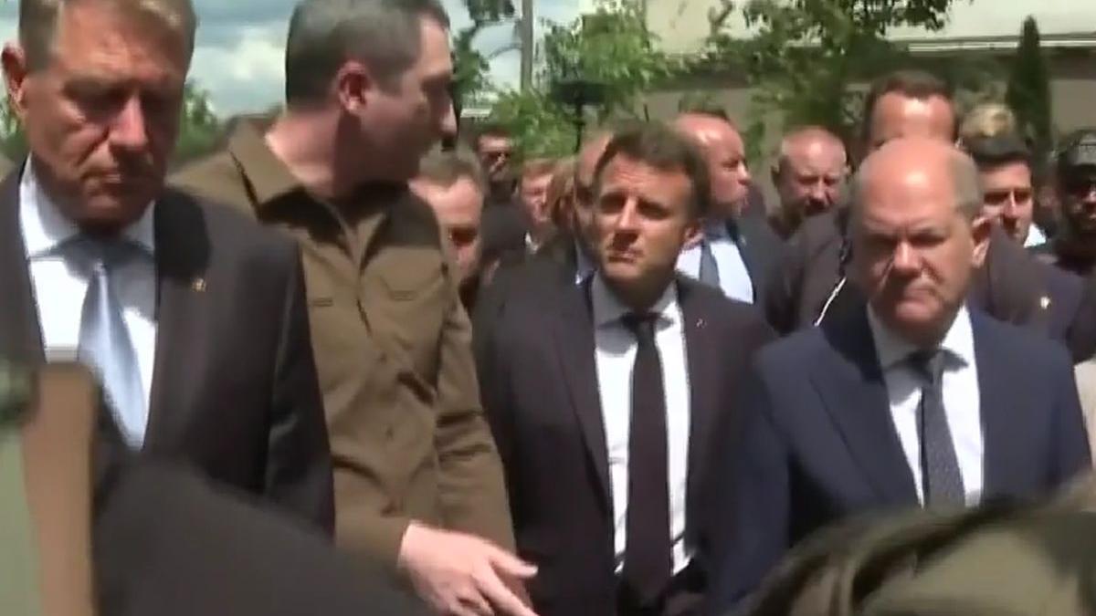 iohannis macron scholz draghi volodimir zelenski irpin