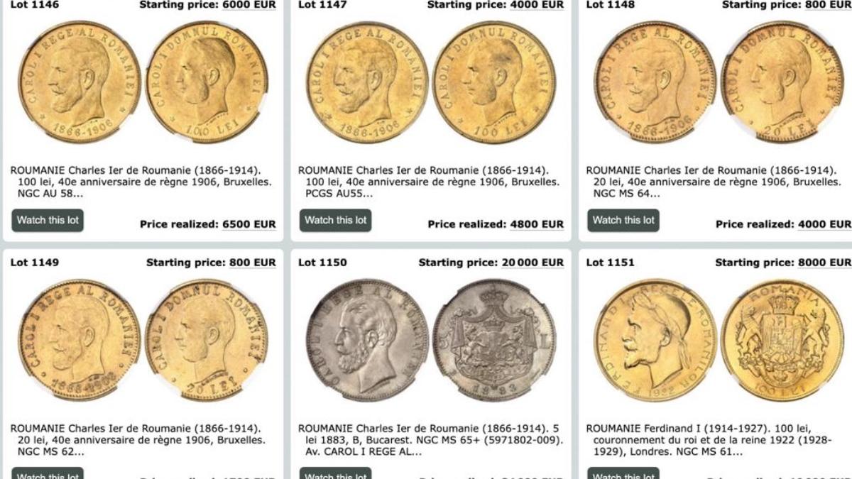 moneda romaneasca vanduta pret record 200 000 euro