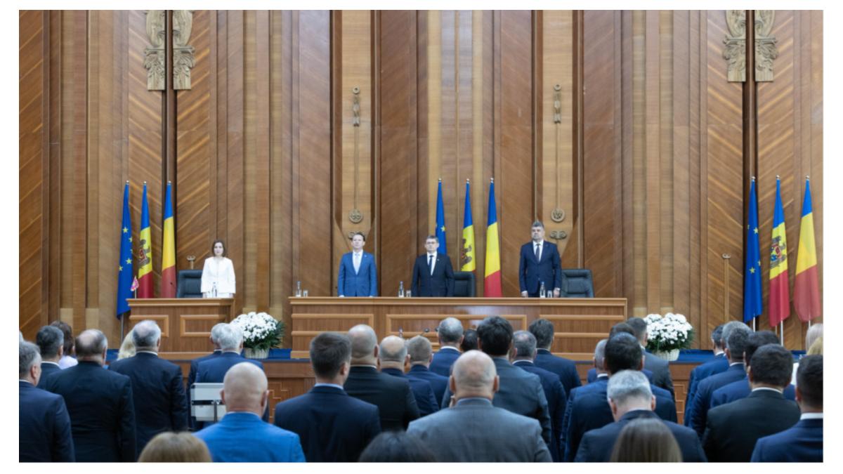 maia sandu vorbeste sedinta comuna parlamente romania republica moldova