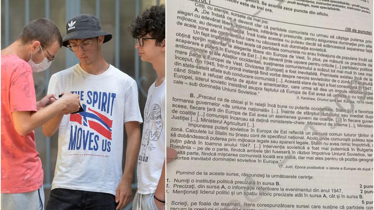 bacalaureat 2022 ce subiecte au picat la istorie