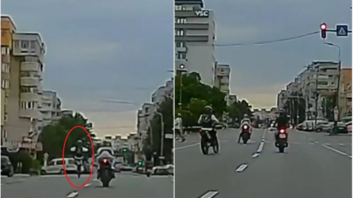 motociclisti cautati politie acrobatii periculoase pitesti
