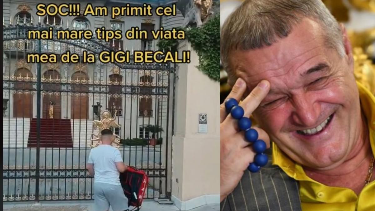 bacsisul curier gigi becali