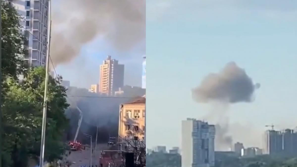 rusii au bombardat din nou capitala ucrainei ploaie de rachete peste kiev