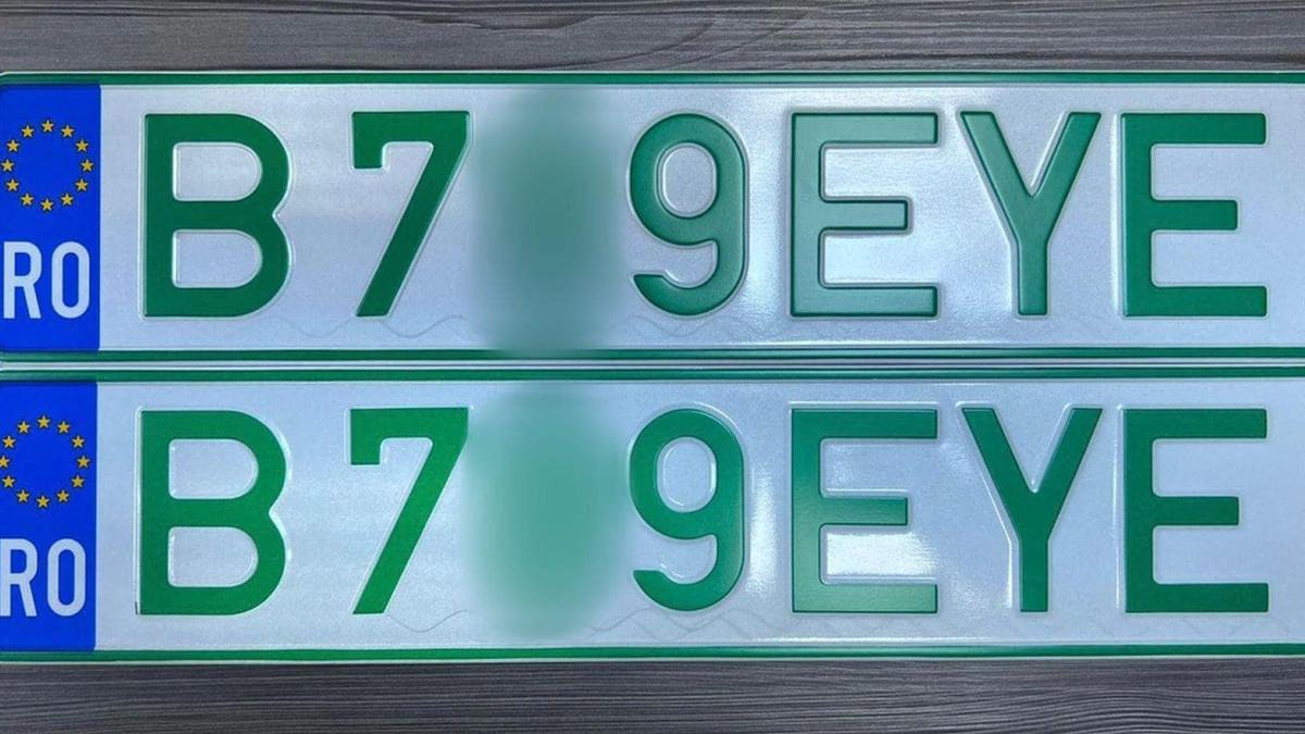 primul numar inmatriculare verde eliberat