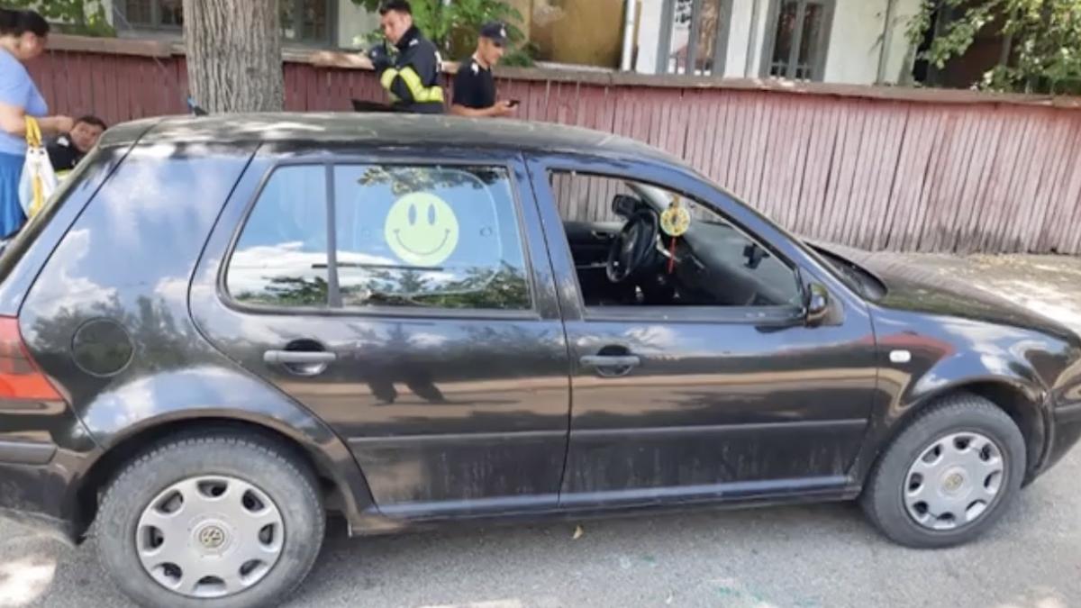 copil 1 an 7 luni vaslui incuiat masina 39 grade salvat pompieri