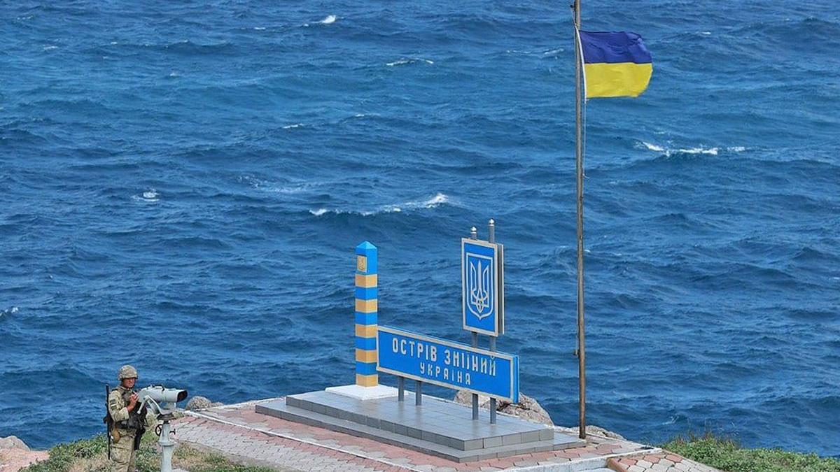 ucraina drapel national insula serpilor