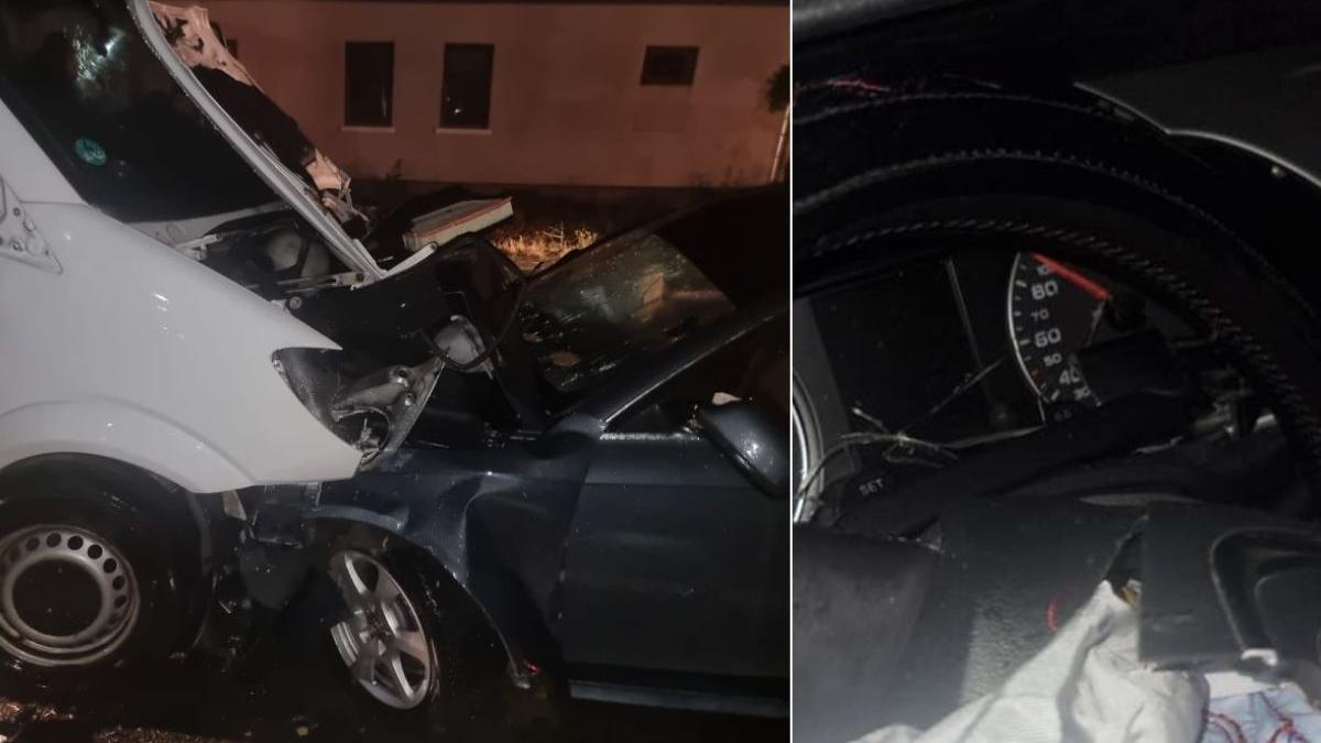 angajat mai audi 100 kmh microbuz accident slatina timis caras severin