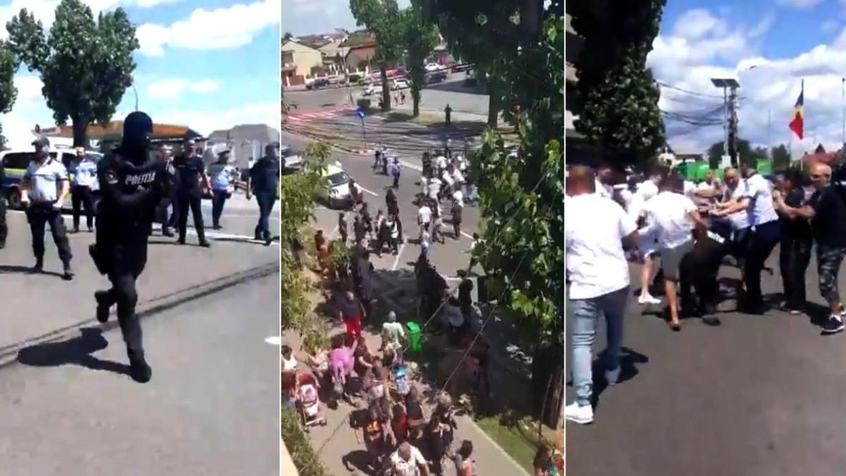 jandarmi intervin forta inmormantare fetita ucisa trecere pietoni targoviste